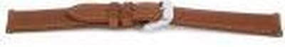 Horlogeband F412 Gevuld Riviera Cognac Leder 18x16 mm