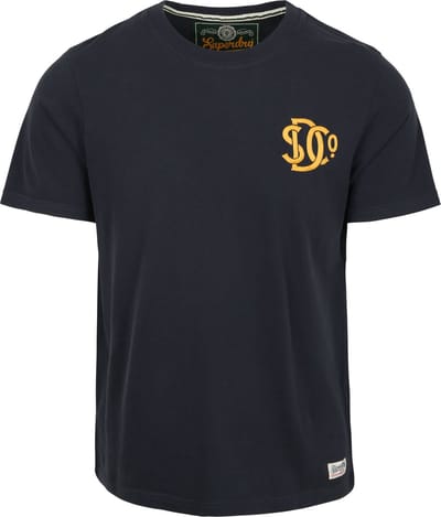 Superdry Neon Relaxed T-Shirt Donkerblauw (navy) - Maat 3XL - Heren