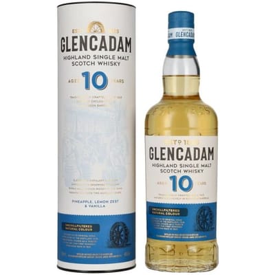 Glencadam 10 Years Old Highland Single Malt Scotch Whisky 46% Vol. 0,7l in geschenkverpakking
