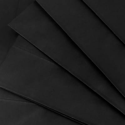 Dailygoods- Papieren Zakken 25 Stuks - Grote Geschenkzakken - Zwarte Kraft - Met Handgrepen - 32 x 11 x 24,5 cm - Stevig 120gsm Papier - Boodschappentas