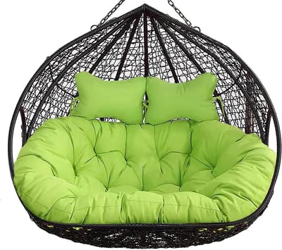 Ei Stoel Kussen - Hangmat Stoel - Buiten Ontspannen - Extra Dikke Vulling - 130x125cm - Groen