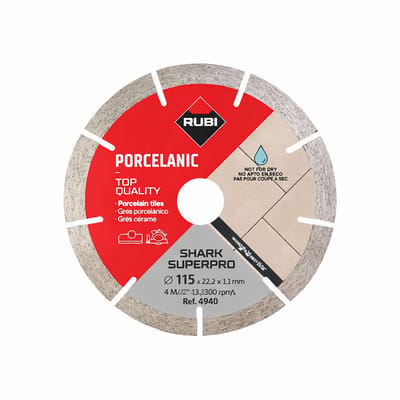 Rubi Diamantzaagblad SHARK 115 SUPERPRO 115 x 22,2 mm - Diamantschijf