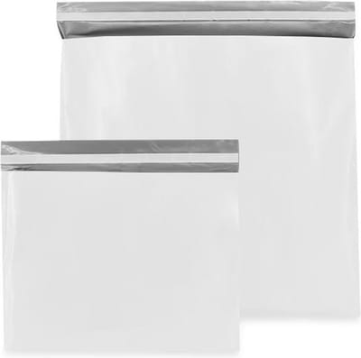 Plastic Verzendzakken - Wit - 50 x 46 cm (L) - 100 micron (Kleding - Webshop Zakken) - 20 stuks