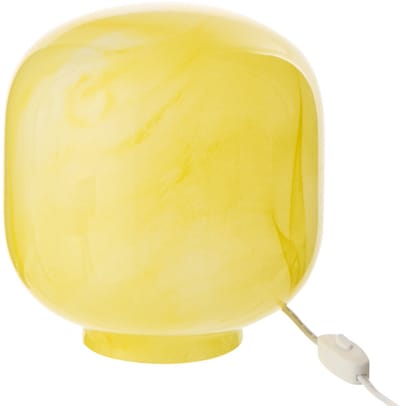 J-Line tafellamp Bola - glas - geel - small