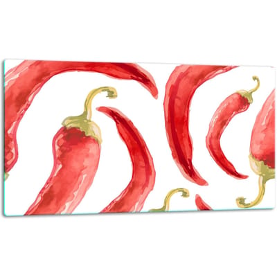 TMK ArtDeko - Snijplank - 52x30cm - Paprika - Veilig en Duurzaam - Voor Inductiekookplaten