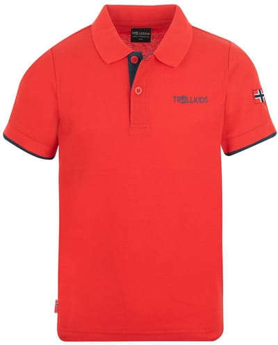 Trollkids Bergen Xt Korte Mouw Poloshirt Oranje 98 cm Kinderen