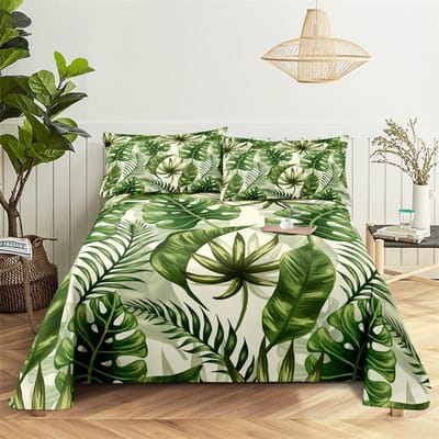 Zonnebloem Beddengoed Set Beddengoed Set Bed Laken Blad Jongen Meisje Beddengoed King Size Beddengoed en Kussenslopen 150X230cm(2Pcs)