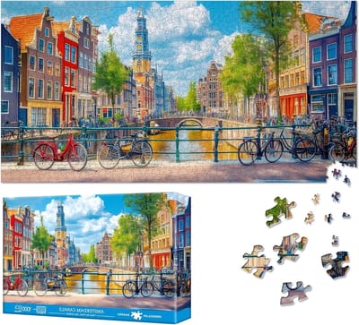 Uitdagende 1000-delige Legpuzzel voor Volwassenen met Architectuurthema, Perfect voor Decoratie en Gezellige Gezinsmomenten, 80 x 41 cm
