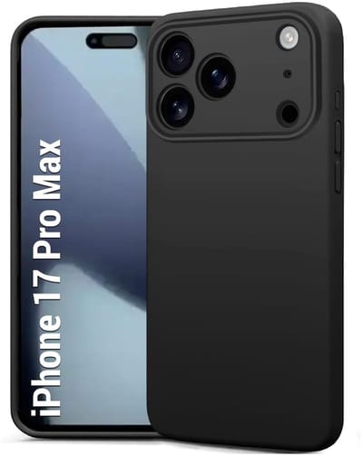 Zwart Dun TPU Hoesje Geschikt voor Apple iPhone 17 Pro Max | Back Cover | Lichtgewicht | Ultra Dun | Flexibel | Zacht