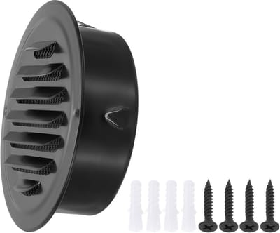 Ronde RVS Lamellen Ventilatieafdekking voor Muur en Plafond met Gaas