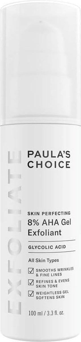 Paula's Choice SKIN PERFECTING 8% AHA Gel Exfoliant - met Glycolzuur - Alle Huidtypen - 100 ml