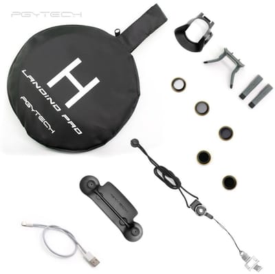 PGYTECH Accessoires Combo PRO voor DJI Mavic Pro – 7-delige Accessoireset met Landingpad, Filters, Lens Hood en Meer