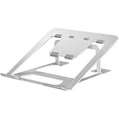 NewStar Inklapbare standaard NSLS085SILVER - voor laptops van 10-17″ en tot 5 kg - in 6 stappen in hoogte verstelbaar - zilvergrijs