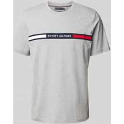 Regular fit T-shirt met labelstitching