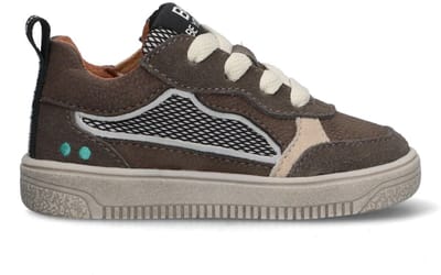 BunniesJR 225651-488 Jongens Lage Sneakers - Bruin - Leer - Veters