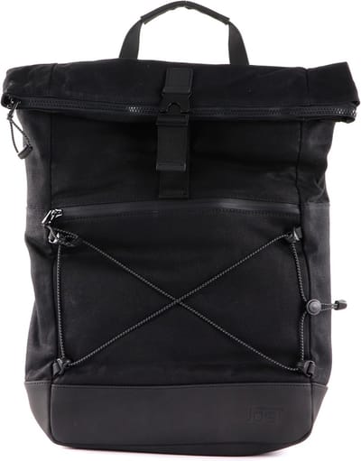 JOST Rugzak met laptopvak Ystad Courier Backpack Black Zwart