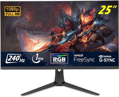REN® Gaming Monitor 240hz - Gaming Monitor - Zwart - ‎18 x 43 x 56 cm; 5 kg