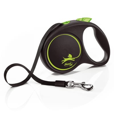 flexi Black Design riem groen, 5m maat M: tot 25kg hond