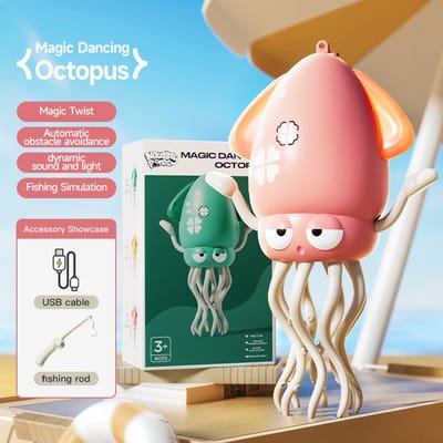 Poulpe Dansant Magique Poulpe Oscillant Poulpe rose