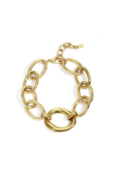 Yehwang - Armband - Schakel - Grof geschakeld - Casual - Stainless Steel - Goud