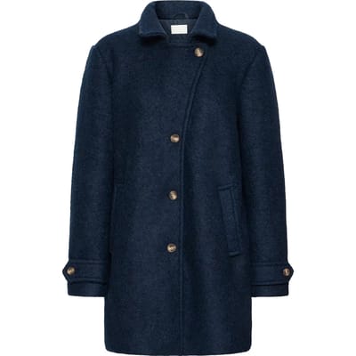 Relaxed fit lange jas van wolmix, model 'Tipa'