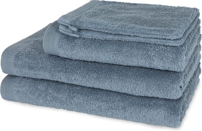 Casilin Handdoeken Set - Como - 2 douchelakens (70x140cm) + 1 handdoek (50 x 100cm) + 2 washandjes - Jeans