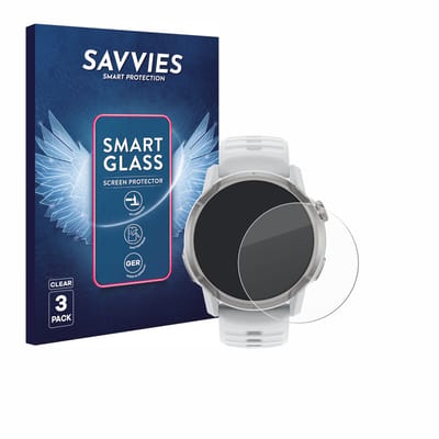 3 Stuks Savvies Screenprotector - geschikt voor Coros Apex 4 (46 mm) - beschermfolie glas transparant