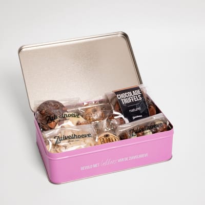Zuivelhoeve Blik vol verwennerij Borrelpakket cadeau - Borrelbox voor thuis - Snackpakket - Cadeaupakketten eten & drinken - Alles voor de Borrelplank - Altijd vers - Proef & Geniet