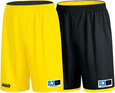 Jako Change 2.0 Reversible Short Kinderen - Citroen / Zwart | Maat: XXS