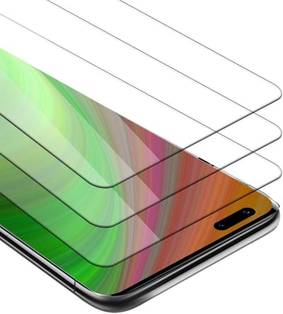Cadorabo 3x Screenprotector geschikt voor Huawei MATE 40 PRO - Beschermende Pantser Film in KRISTALHELDER - Getemperd (Tempered) Display beschermend glas in 9H hardheid met 3D Touch