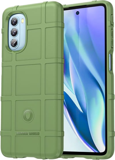 Coverup Hoesje - Geschikt voor Motorola Moto G51 Hoesje - Coverup Rugged Shield TPU Back Cover - Groen