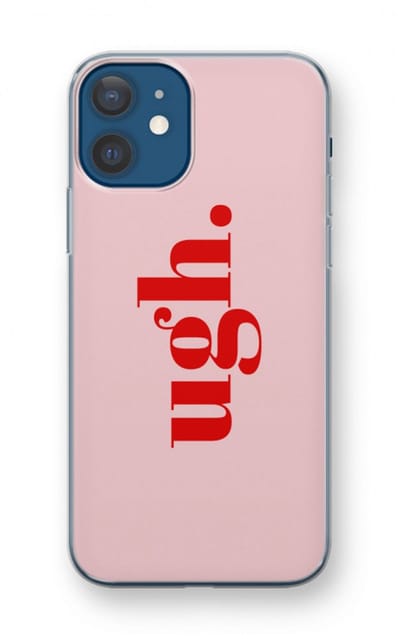 Case Company® - Hoesje geschikt voor iPhone 12 mini hoesje - Ugh - Soft Cover Telefoonhoesje - Bescherming aan alle Kanten en Schermrand