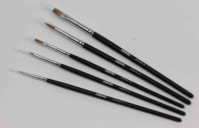 Meng Model Hobbypenseel - MTS010 Modeling Paint Brush Set 5pc.- Penselen Penseel