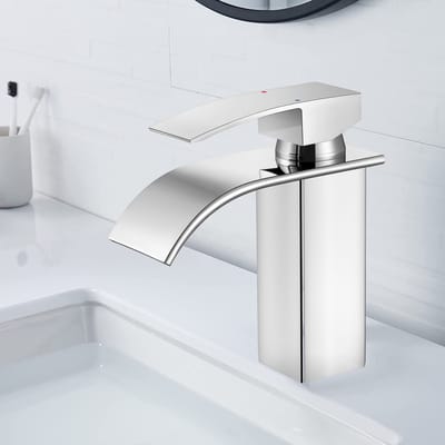 CECIPA Max Wastafelkraan - Badkamerkraan - Watervalkraan - Lavabokraan - Mengkraan - Badkamer Kraan - RVS - Toiletkraan - Voor Moderne Badkamer - Chroom