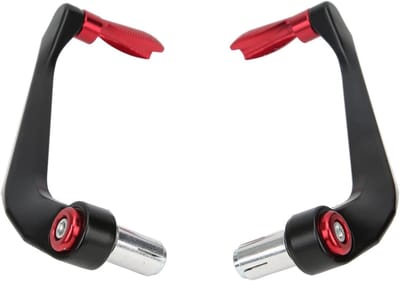Aluminium Set van 2 Motorrem- en Koppelinghefbomen Beschermers voor Mountainbikes - Rood, Duurzaam en Lichtgewicht