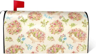 Brievenbus Cover - Brievenbus Decoratie - Tuin Aankleden - Waterdicht Oxford Doek - 46x53 of 53x64.5cm - Bloemen Print