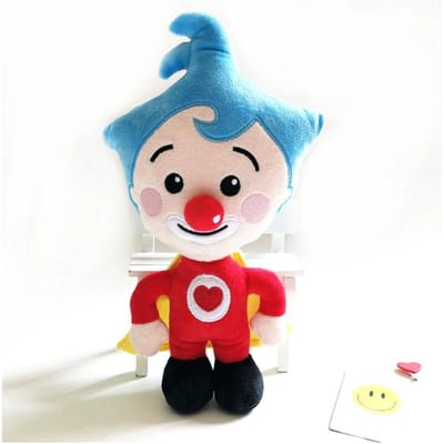 Plim Clown Knuffel Speelgoed Voor Kinderen Zacht Knuffel Speelgoed Tekening Anime Kawaii Boter Verjaardagscadeau Voor Kinderen 25cm beige