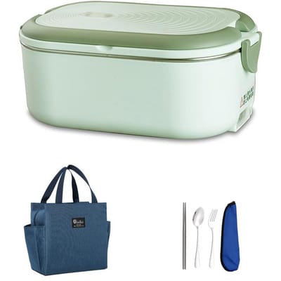220V 110V Elektrische Lunchbox Roestvrij Staal Voedselwarmer Verwarmende Bento Box 1L EU US Stekker School Kantoor Thermostatische Verwarmer 18W 110 - US Plug