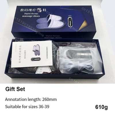 EMS Voetbehandeling Slippers Puls Elektrische Therapie Massager Slippers Voet Verlicht Pijn Blokkeert Meridianen Puls Vibratie gray