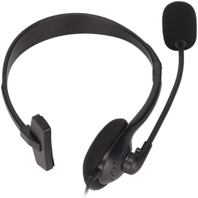 Dailygoods - Headset met Microfoon - Ruisonderdrukking - Ultralicht - Zwart - Klantenservice - Ideaal voor zakelijke gesprekken - Comfortabele oorkussens