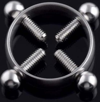 Tepelklem met schroefjes 18mm aanpasbaar | Seksspeeltje | bondage | SM | Tepel Unisex | borstversiering