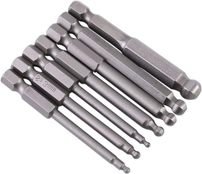 Ball End Hex Schroevendraaier Bits Set - Sterk Magnetisch - 7 Stuks