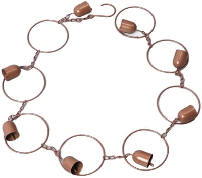 Dailygoods- Regenketting Klokvormig - Hangende Regenbel - Decoratief - IJzer - 401 g - Creëert Rustgevende Watergeluiden - Hangbel