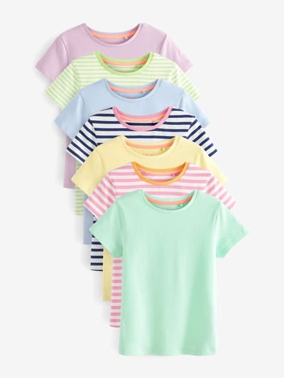 Next - Meisjes - T-shirts 7 Pack - Geel