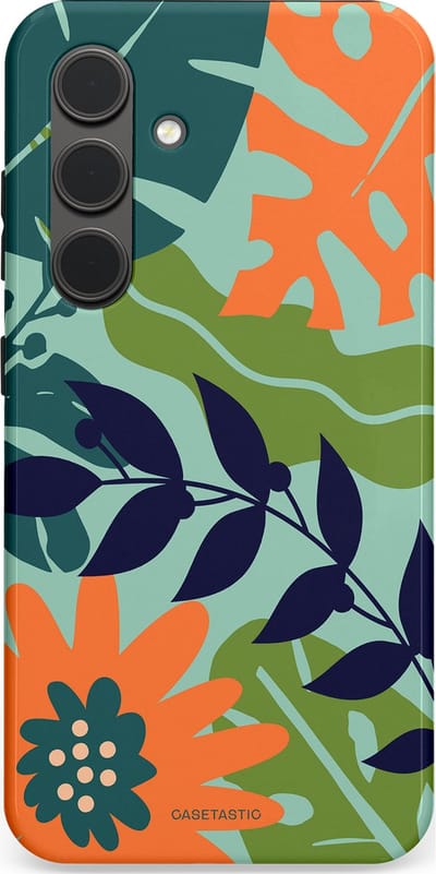 Casetastic Hoesje Geschikt voor Samsung S24 - Stijlvolle Beschermende Duo-layer Case - Wildbloei