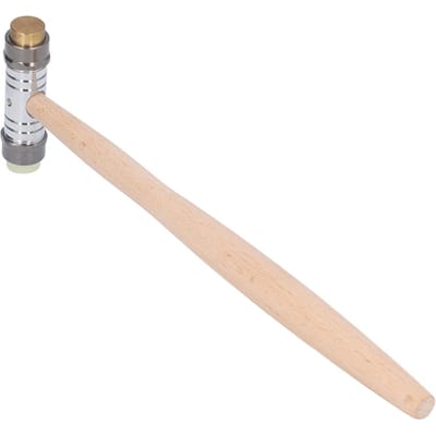 Marteau à double tête Marteau de bijoutier Projets DIY Réparation d'horloges Montres Outils ménagers beige
