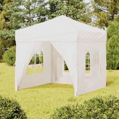 Opvouwbare Partytent - Paviljoen Tuin - Feesten Buiten - Waterafstotend Dak - 2 x 2 Meter - Wit