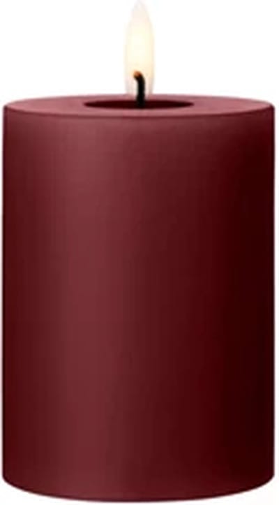 Ester & Erik Led Pillar kaars H10cm deep wine
