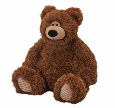 Wild Republic bruine beer knuffel - 18 cm - Pluche - zittend - Beren - dierenknuffels