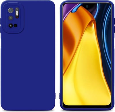 Cadorabo Hoesje geschikt voor Xiaomi RedMi NOTE 10 5G / POCO M3 PRO 5G in FLUID BLAUW - Beschermhoes gemaakt van flexibel TPU silicone Cover Fluid Case